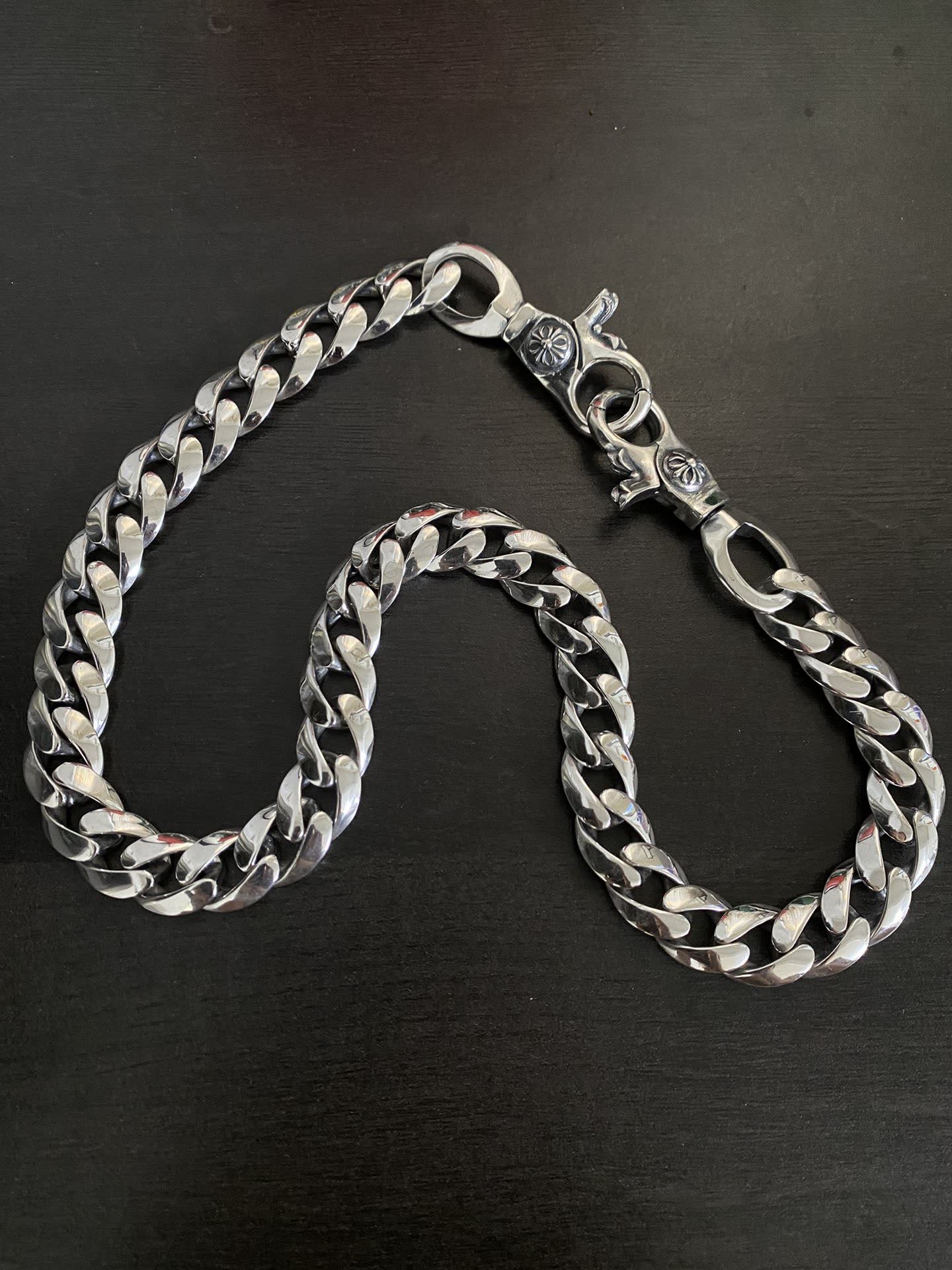 Chrome Hearts Silver Chain with Lobster Clasp